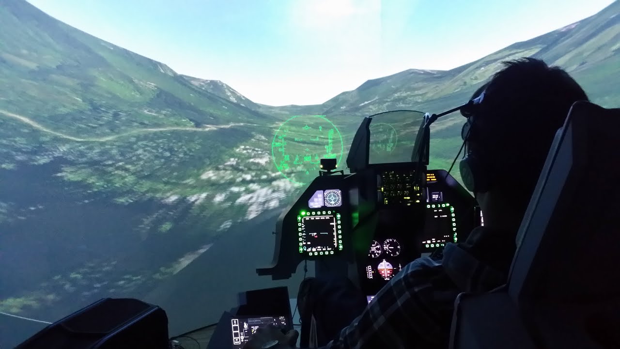 Combat flight simulator demo